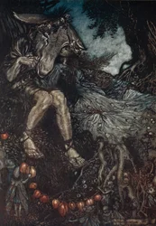 Duerme tú, y yo te envolveré en mis brazos, ilustración de 